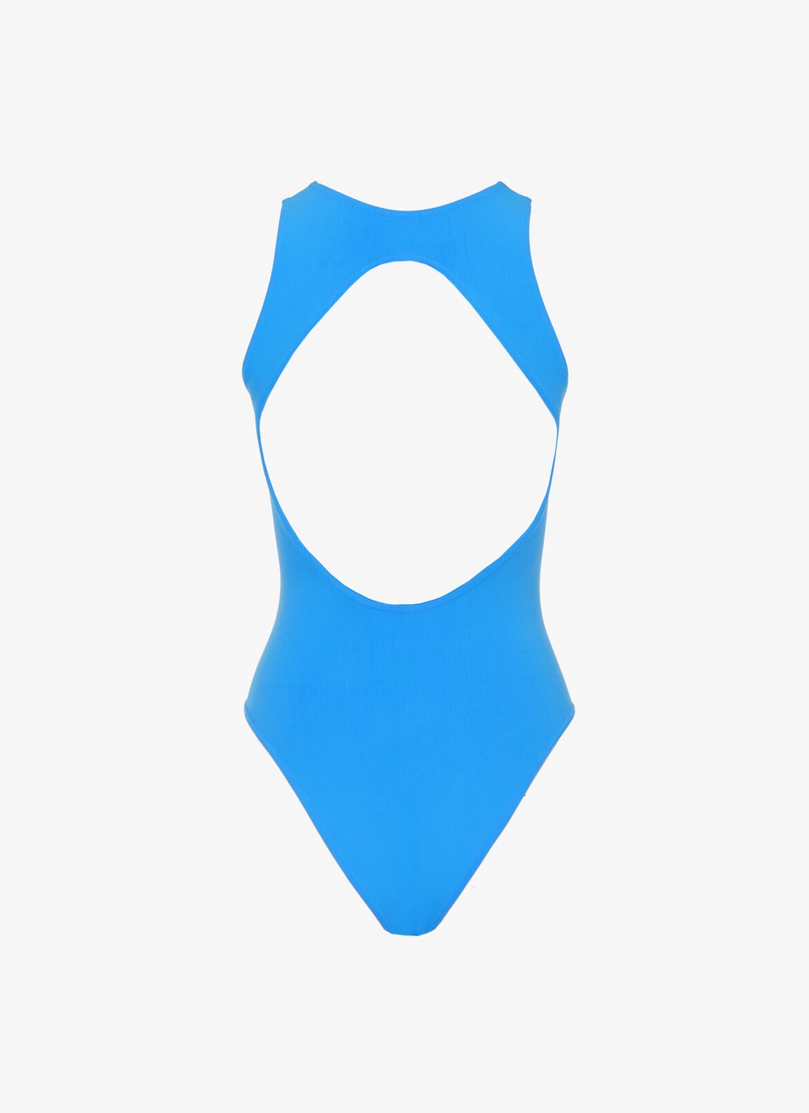 Corset one-piece Swimsuit ALAÏA LIGHT BLUE CORSET ONE-PIECE SWIMSUIT